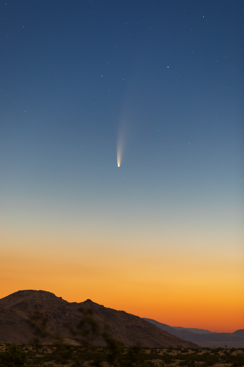 Комета над Калифорнией, 7 июля